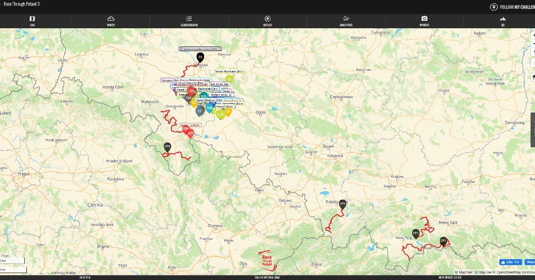 LIVE: @racethroughpoland !In Poland, we can use the more energy efficient LTE-M 4G network powered by Orange  Besides all other 2G networks off course...